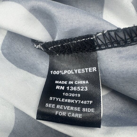 Brooklyn Cloth Mens SAVAGE Black White Lightweight 1/4 Zip Windbreaker Hoodie L - Picture 6 of 9